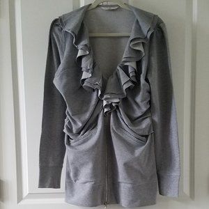 Boston Proper Ruffle  Jacket